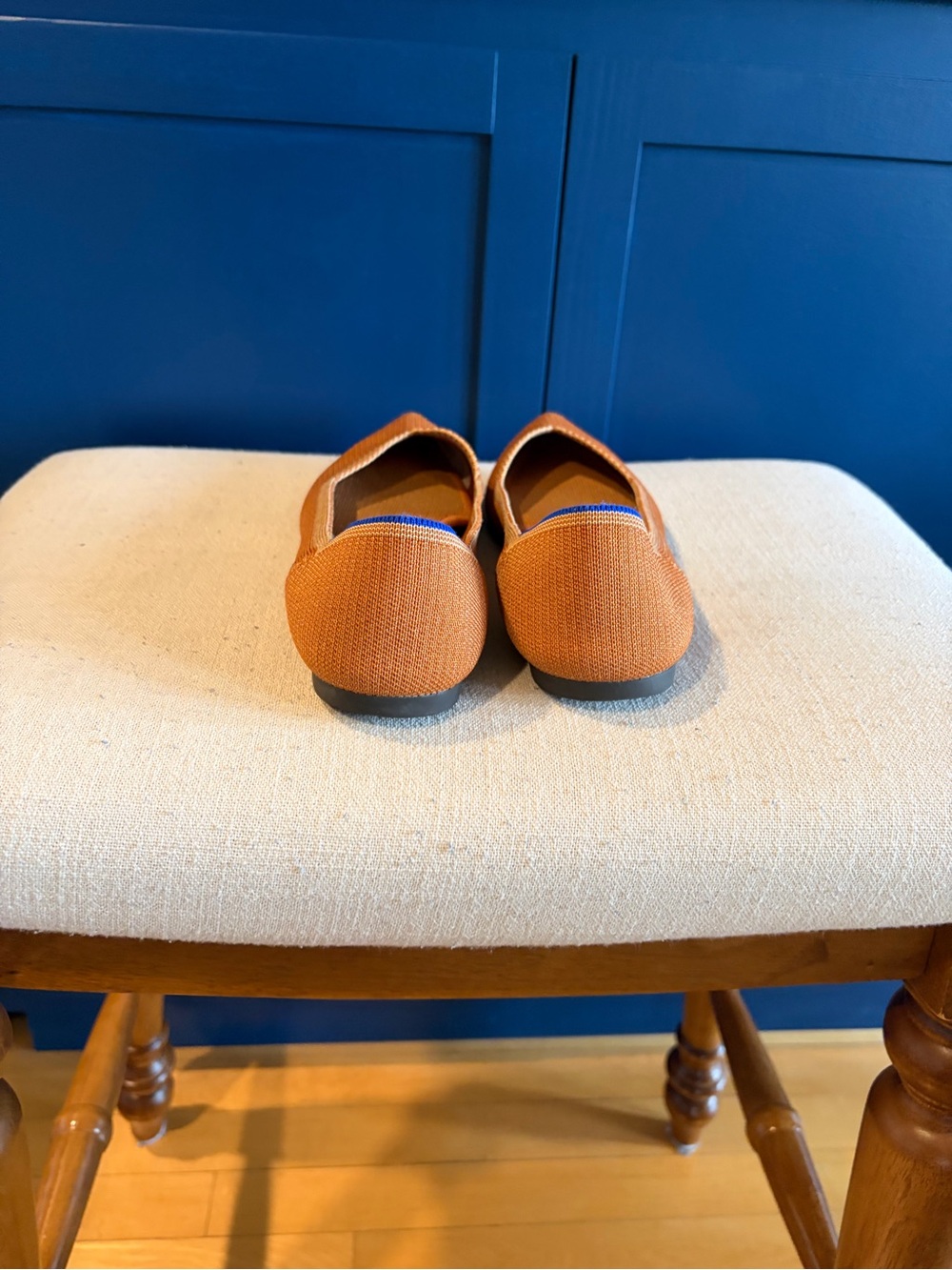 Rothy's Pointed Toe Flats in Orange - Picture 2 of 3